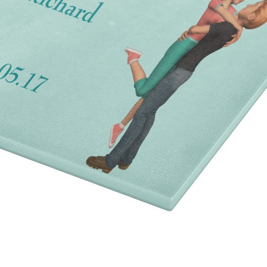 Eine Niedliche Romantik: Sweethearts Embrace (Pers Schneidebrett (Ecke)