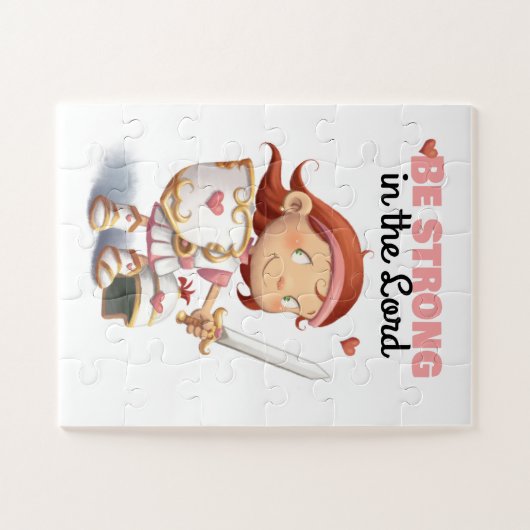 Eine niedliche Rüstung Gottes Mädchensammlung Puzzle (Horizontal)