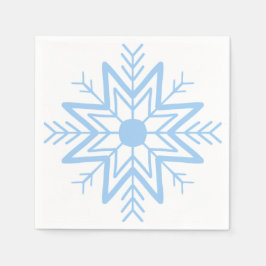 eine niedliche Schneeflocke auf der Serviette