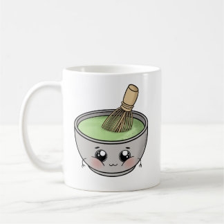 Eine niedliche Schüssel Matcha Tee - Kawaii Kaffeetasse