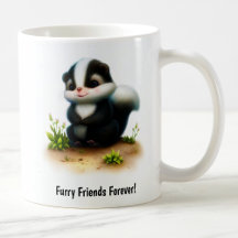 Eine Niedliche Skunk Coffee Tasse in 3D-Farben
