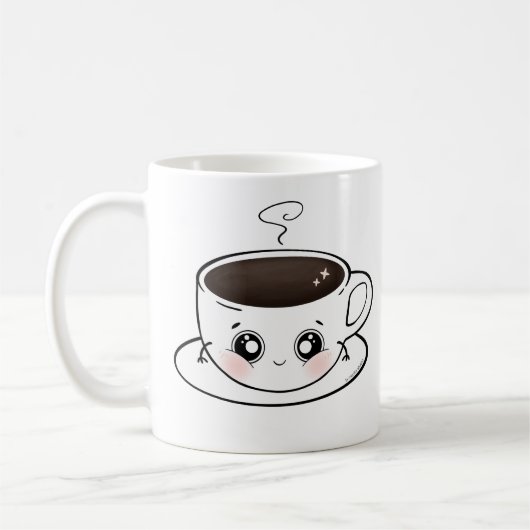 Eine niedliche Tasse Kaffee - Kawaii (Links)