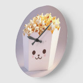 Eine Niedliche Tube Popcorn Große Wanduhr (Winkel)