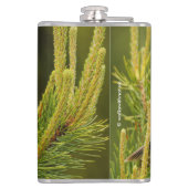 Eine Niedliche und neugierige graue Jay / Whiskeyj Flachmann (Rückseite)