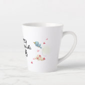 Eine niedliche Vogel- und Herzgeburtsmeldung Tasse (Rechts)