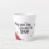 Eine niedliche Vogel- und Herzgeburtsmeldung Tasse (Vorderseite)