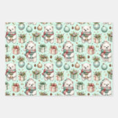 Eine niedliche Weihnachtsverpackung Geschenkpapier Set (Vorderseite)