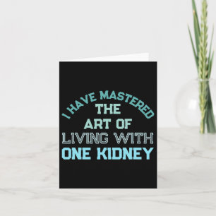 Eine Nierensorge Spender Transplantatdialyse Niere Karte