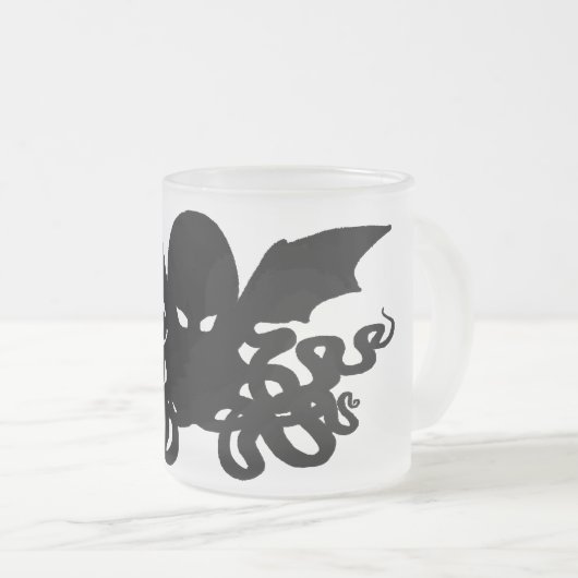 Eine Nizza dämpfende Schale von Cthulhu - Mattglastasse (VorderseiteRechts)
