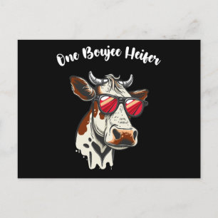 Eine noble Färse Lustige Kuh Vintage Retro Postkarte