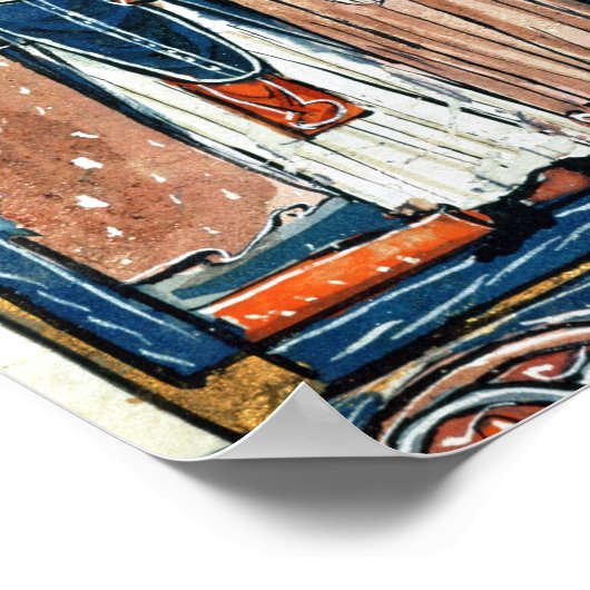 Eine Nonne, die ihre Gelübde und Masse nimmt Poster (Ecke)