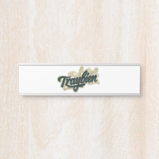 Eine nostalgische Reise in die Zukunft Türschild (Vorderseite )