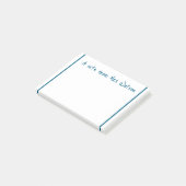 eine Note aus dem Namen des Lehrers einfache minim Post-it Klebezettel (angewinkelt)