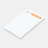 Eine Notiz aus gelbem Bleistift.. lehrt Geschenk. (angewinkelt)