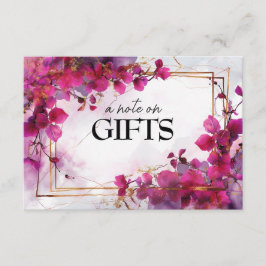 Eine Notiz über Geschenke Fuchsia Verzauberung: Wa Begleitkarte