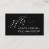 Eine Notiz über Geschenke, Hochzeitswunsch-Wunschb Begleitkarte (Vorderseite)