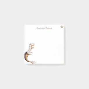 Eine Notiz von Lama mit Meerjungfrau Schwanz perso