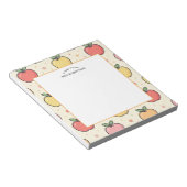 Eine Notiz von Lehrer Apple Pattern Notepad Notizblock (angewinkelt)