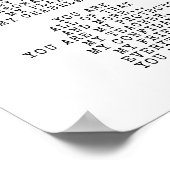 Eine Ode an den Vater | Dieses Gedicht personalisi Poster (Ecke)