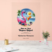 Eine oder zwei Grad Hotter Beach Graduation Party Acrylschild (Hochzeit)