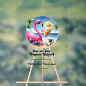 Eine oder zwei Grad Hotter Beach Graduation Party Acrylschild (Neutral)