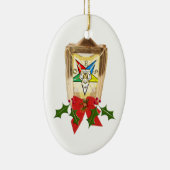 Eine OES Feiertags-Laterne Keramikornament (Rechts)