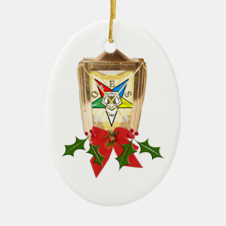 Eine OES Feiertags-Laterne Keramikornament