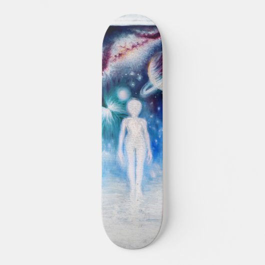 Eine offene Tür zum Universum Skateboard (Vorderseite)