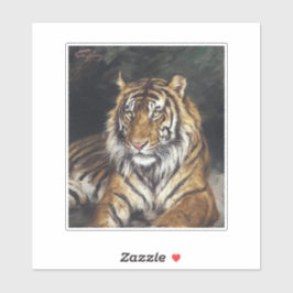 Eine Ölmalerei von Geza (1866-1919) Aufkleber