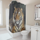 Eine Ölmalerei von Geza (1866-1919) Duschvorhang (Beispiel)