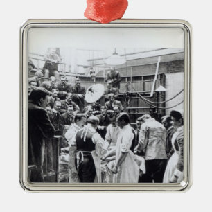 Eine Operation an Charing Querkrankenhaus Ornament Aus Metall