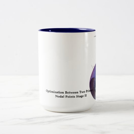 Eine Optimierung zwischen zwei Primärknotenpunkten Zweifarbige Tasse (Mittel)