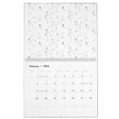 Eine optisch ansprechende Anordnung von weiß und g Kalender (Feb 2026)