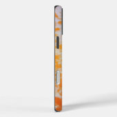 Eine orange Grunge Textur | Case-Mate iPhone Hülle (Rückseite / Rechts)