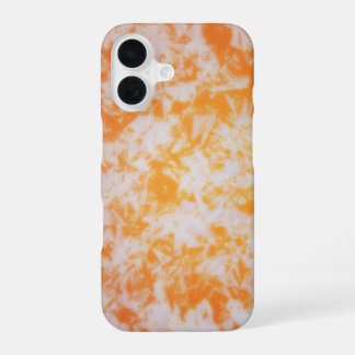 Eine orange Grunge-Textur | iPhone 16 Hülle