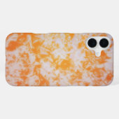 Eine orange Grunge Textur | iPhone Hülle (Rückseite (Horizontal))
