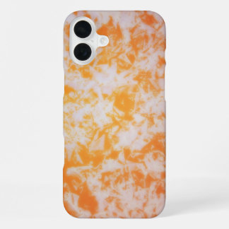 Eine orange Grunge Textur | iPhone 16 Plus Hülle