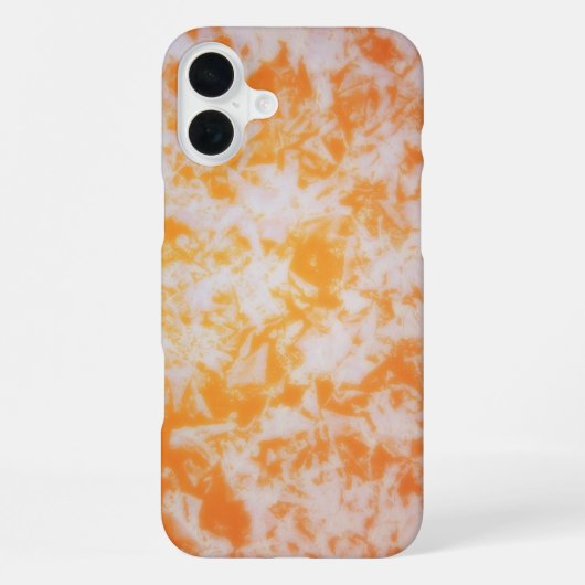 Eine orange Grunge Textur | iPhone Hülle (Rückseite)