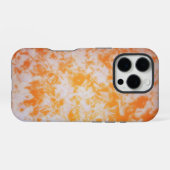 Eine orange Grunge Textur | iPhone Hülle (Rückseite (Horizontal))
