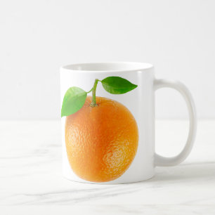 Eine Orange Kaffeetasse