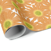 Eine orangefarbene Blume Geschenkpapier (Rolleneckpunkt)