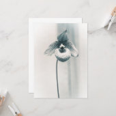Eine Orchideenblüte Karte (Vorderseite/Rückseite Beispiel)