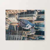 Eine Origami-Taube in der Stadt Puzzle (Horizontal)