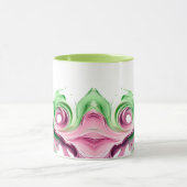 Eine originelle, lebendige, abstrakte Magierin. Tasse (Zentrum)