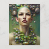 Eine Ostergöttin Postkarte (Vorderseite)