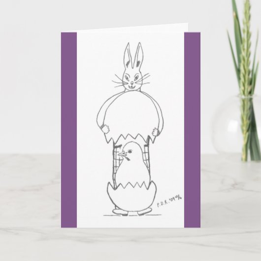 Eine Osterüberraschung Feiertagskarte (Vorderseite)