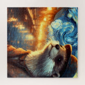 Eine Otter in der frühen Nacht Puzzle (Horizontal)