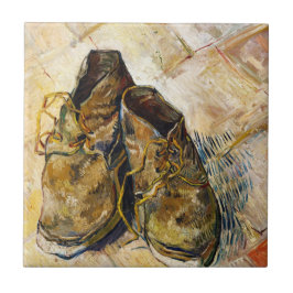 Eine Paar Schuhe-Vincent van Gogh-Kunstmalerei Fliese