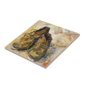 Eine Paar Schuhe-Vincent van Gogh-Kunstmalerei Fliese (Seite)
