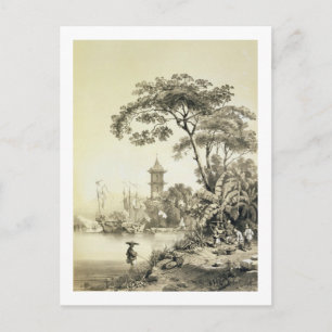 Eine Pagode auf dem Canale Macao, Platte 21 von Postkarte